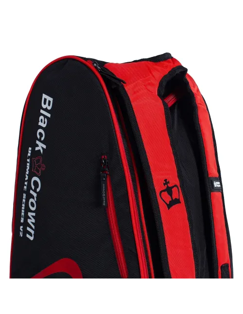 Paletero Black Crown Ultimate Series V2 Negro Rojo | Ofertas de pádel